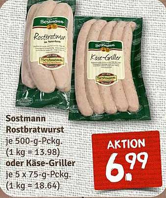 Sostmann Rostbratwurst oder Käse-Griller