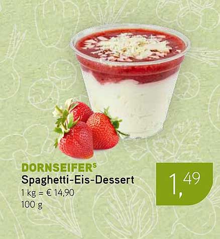Spaghetti-Eis-Dessert