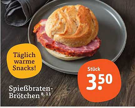Spießbraten-Brötchen Stück 3,50