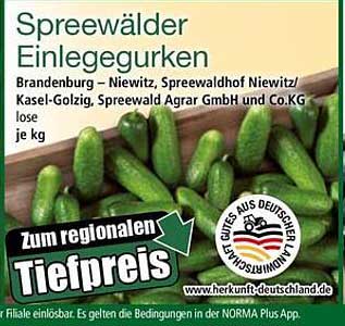 Spreewälder Einlegegurken - regionaler Tiefpreis