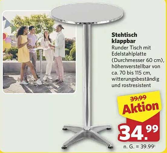 Stehtisch klappbar