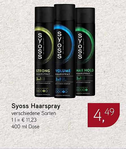 Syoss Haarspray verschiedene Sorten 400 ml