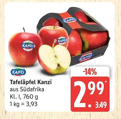 Tafeläpfel Kanzi aus Südafrika, 760 g