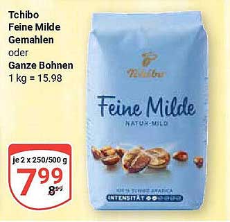Tchibo Feine Milde - Gemahlen oder Ganze Bohnen