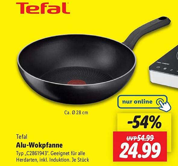 Tefal Alu-Wokpfanne 28 cm - 54% Rabatt