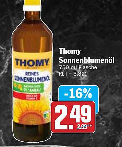 Thomy Sonnenblumenöl 750 ml Flasche