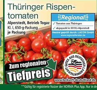 Thüringer Rispen-Tomaten