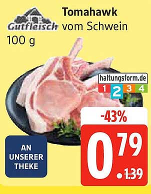 Tomahawk vom Schwein