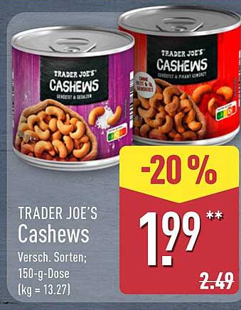TRADER JOE'S Cashews