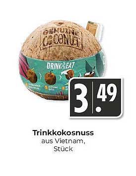 Trinkkokosnuss aus Vietnam, Stück