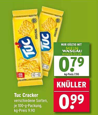 Tuc Cracker - Verschiedene Sorten, je 100-g-Packung