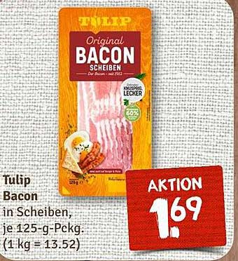Tulip Bacon in Scheiben, 125-g-Packung