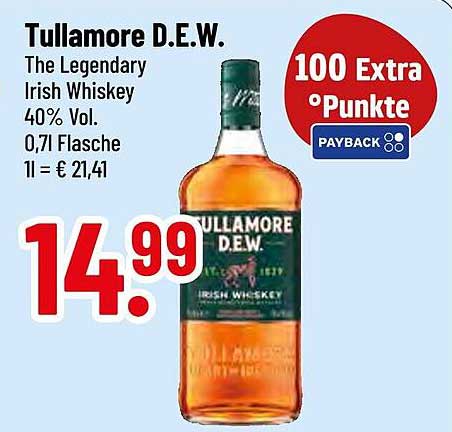 Tullamore D.E.W. - The Legendary Irish Whiskey 0,71 l