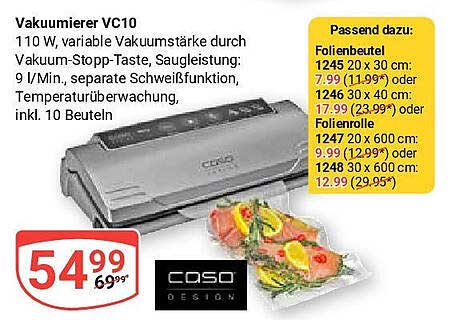 Vakuumierer VC10 - Frischhalten leicht gemacht