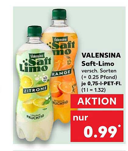 VALENSINA Saft-Limo - Zitrone und Orange