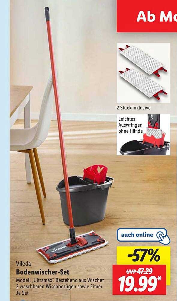 Vileda Bodenwischer-Set – Modell Ultramax