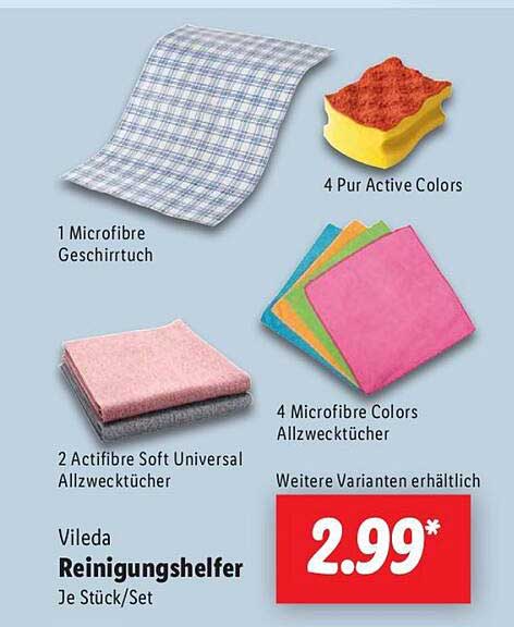 Vileda Reinigungshilfe – Je Stück/Set für nur 2,99*