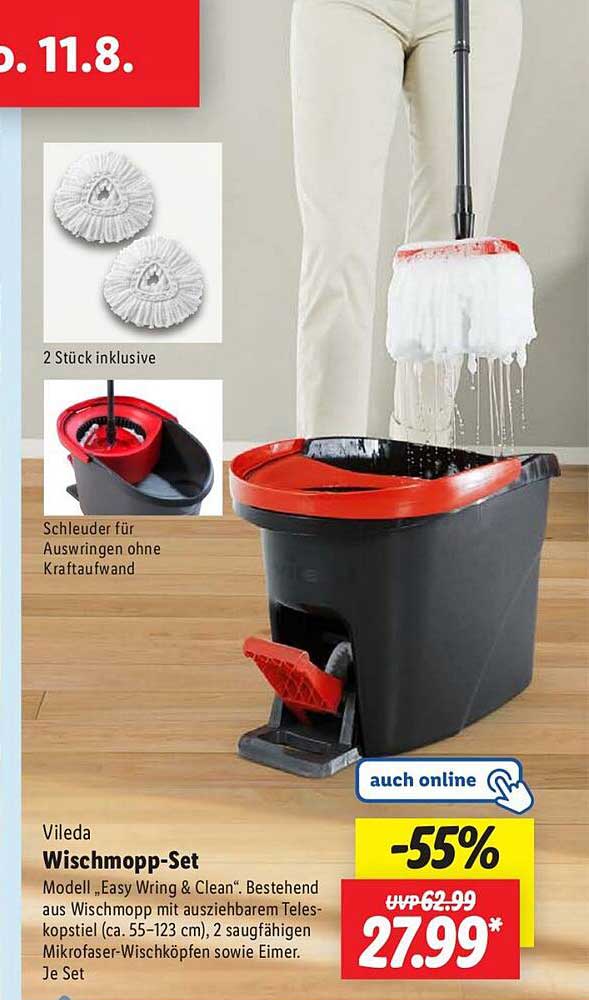 Vileda Wischmopp-Set Easy Wring & Clean