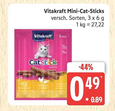 Vitakraft Mini-Cat-Sticks - 44% Rabatt!