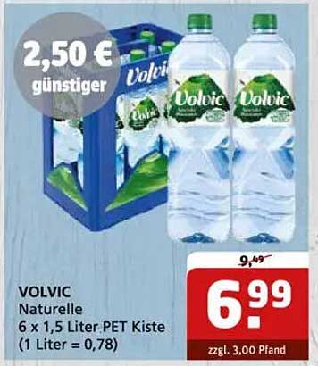 VOLVIC Naturelle 6 x 1,5 Liter PET Kiste