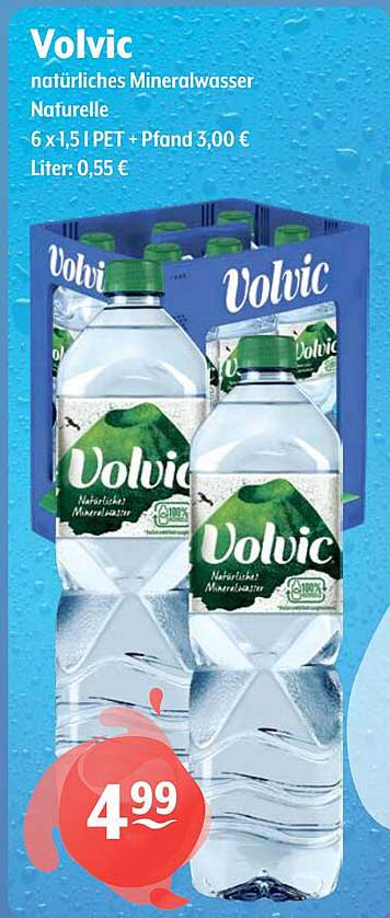 Volvic natürliches Mineralwasser Naturelle 6 x 1,5 l PET