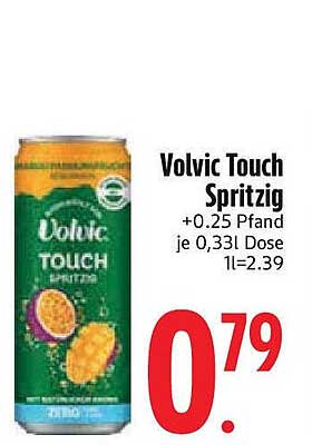Volvic Touch Spritzig 0,33l Dose
