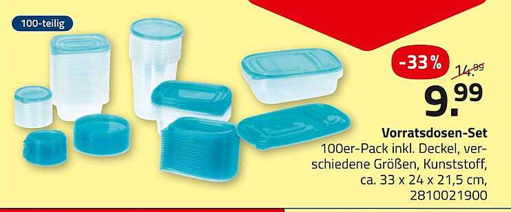 Vorratsdosen-Set 100-teilig