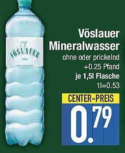 Vöslauer Mineralwasser 1,5l – ohne oder prickelnd