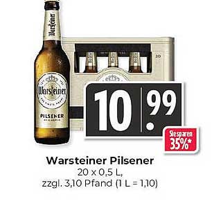 Warsteiner Pilsener 20 x 0,5 L