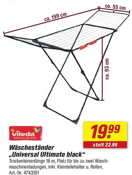 Wäscheständer „Universal Ultimate black“