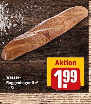 Wasser-Roggenbaguette² je St.