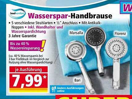 Wasserspar-Handbrause