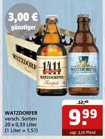 Watzdorfer Bier Sortiment 20 x 0,33 Liter