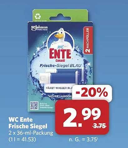 WC Ente Frische Siegel 2 x 36-ml-Packung