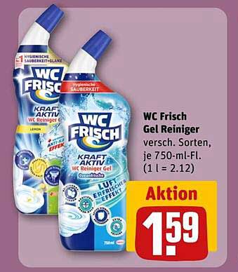 WC Frisch Gel Reiniger 750 ml - Vielfalt der Sorten