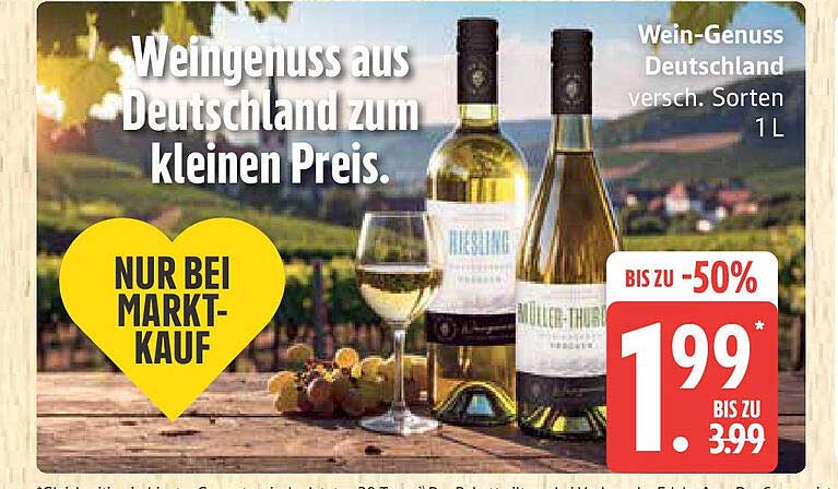Wein-Genuss Deutschland versch. Sorten 1 L