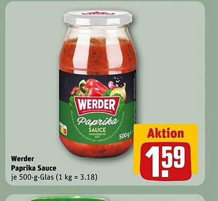 Werder Paprika Sauce 500g