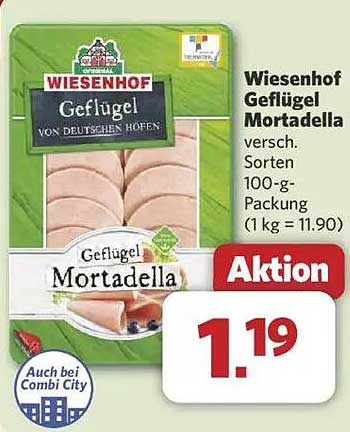 Wiesenhof Geflügel Mortadella 100-g-Packung