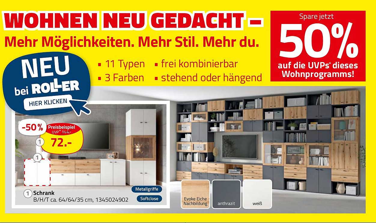 Wohnen neu gedacht – Platzsparender Schrank bei ROLLER