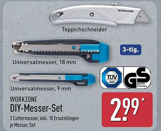 WORKZONE DIY-Messer-Set