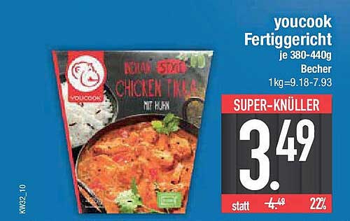 youcook Fertiggericht - Chicken Tikka