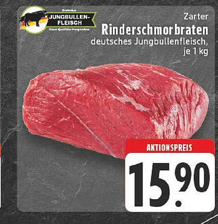 Zarter Rinderschmorbraten deutsches Jungbullenfleisch, je 1 kg
