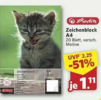 Zeichenblock A4 - 20 Blatt, verschiedene Motive