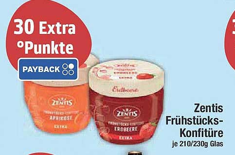 Zentis Frühstücks-Konfitüre 210/230g