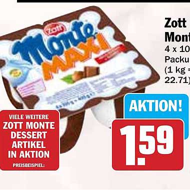 Zott Monte Maxi 4er-Pack