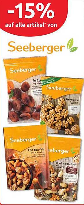 15% Rabatt auf alle Artikel von Seeberger