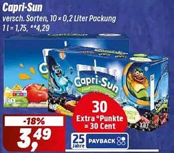 Capri-Sun 10 x 0,2 Liter Packung - Verschiedene Sorten
