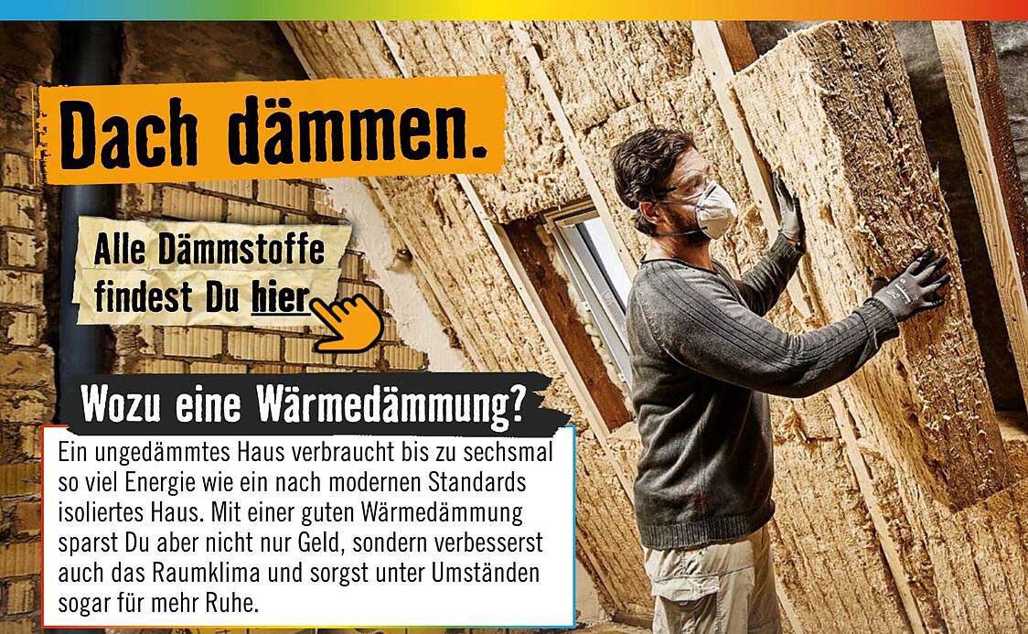 Dach dämmen mit hochwertigen Dämmstoffen