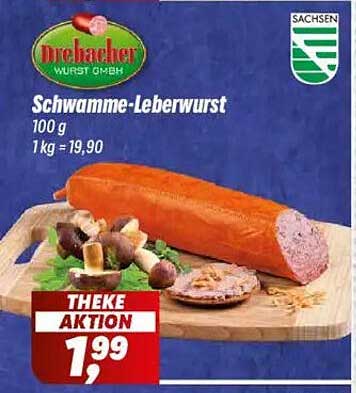 Drebacher Schwamme-Leberwurst 100 g - Theke Aktion!