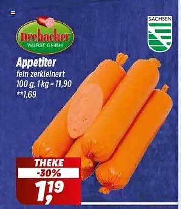 Drehacher Appetiter - fein zerkleinert